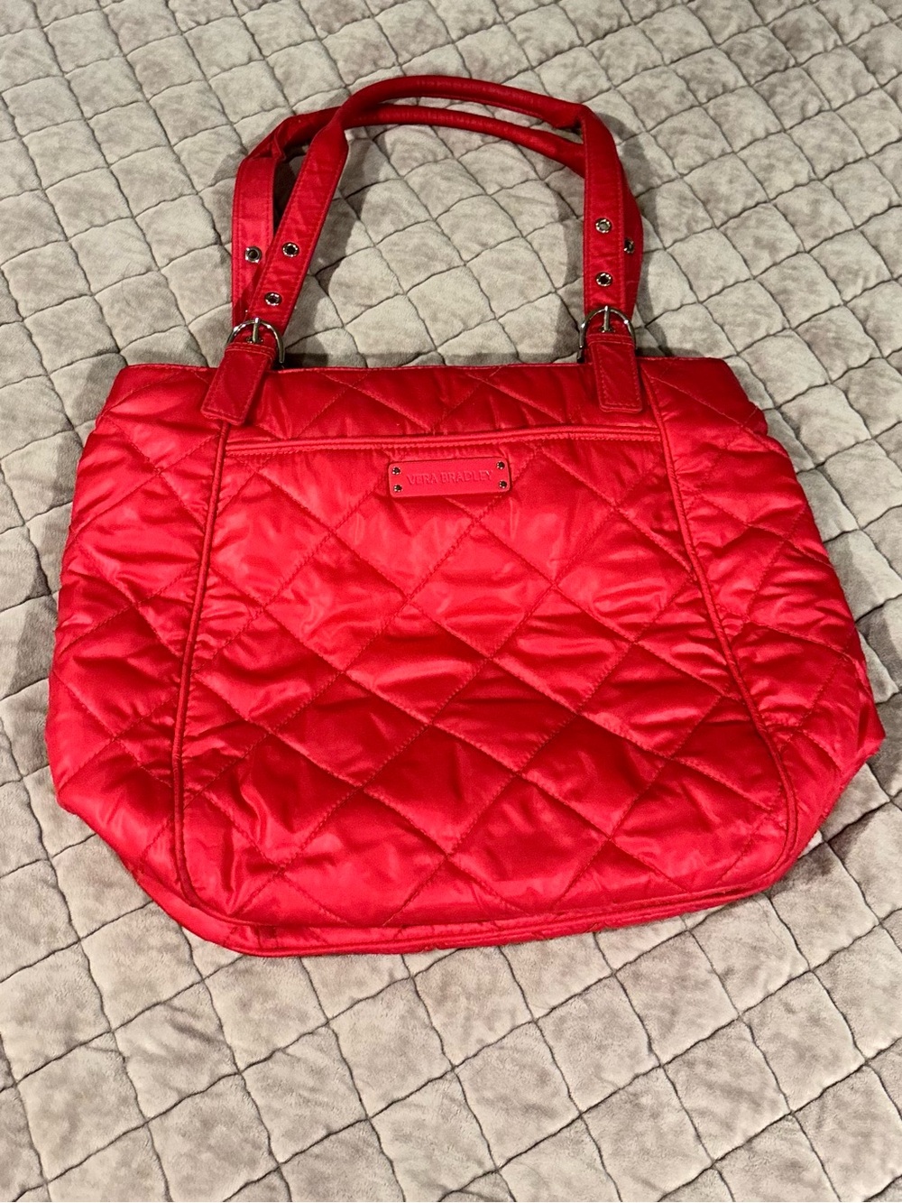 Vera Bradley Hot Pink Quilted Tote Bag